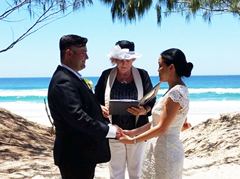 Marry Me Marilyn Karen & Paul from Melbourne Victoria married at Main Beach Gold Coast